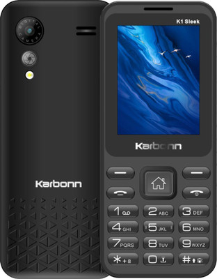 KARBONN K1Sleek Dual Sim keypad Mobile 2.4inch LCD 1200mAh Battery Expandable up to 32GB(Black)