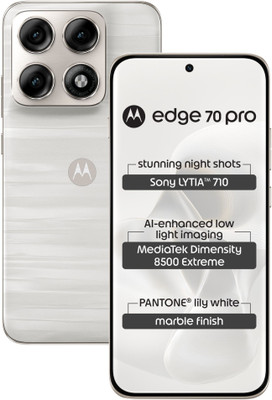 MOTOROLA edge 70 pro (Marble - PANTONE Lily white , ) product image