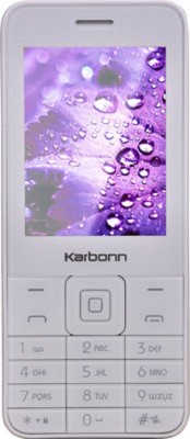 KARBONN K-Phone 1 DS Feature Phone|1400 mAh Battery|1.3MP Camera|Expandable Upto 32 GB(White/Champagne)