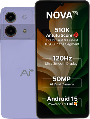 Ai+ Nova 5G (Purple, 128 GB)(6 GB RAM)
