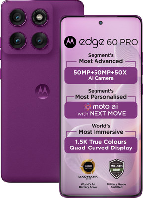 MOTOROLA Edge 60 Pro (Pantone Sparkling Grape, 256 GB)(8 GB RAM)