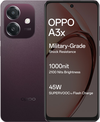 OPPO A3x (Nebula Red, 128 GB)(4 GB RAM)