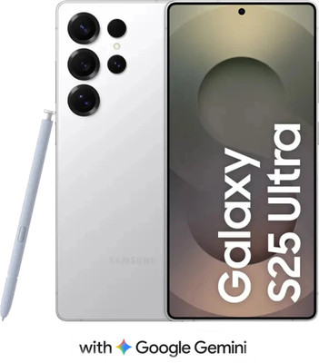 Samsung Galaxy S25 Ultra 5G (Titanium Whitesilver, 256 GB)(12 GB RAM)