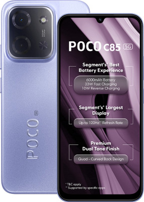 POCO C85 5G (Mystic Purple, 128 GB)(4 GB RAM)