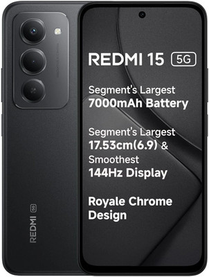 REDMI 15 5G (Midnight Black, 128 GB)(6 GB RAM)