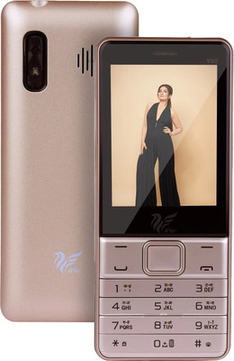 IAIR Y50 Dual Sim Keypad Phone | 2800 mAH Battery & Big 2.8 Inch Display(Gold)