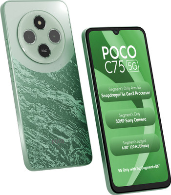 POCO C75 5G (Enchanted Green, 128 GB)(4 GB RAM)