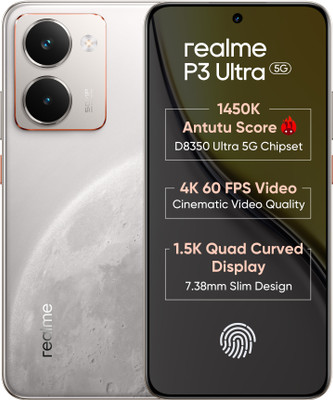 realme P3 Ultra 5G (Glowing Lunar White, 256 GB)(8 GB RAM)