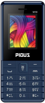 Pious M18 Keypad Mobile Phone 1.8 inch Display With 3000 mAh Big Battery & 2 MP Camera(Blue)