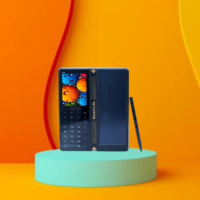 ROCK TOUCH Fold 2.8 Phone Dual Sim Keypad Mobile Call & SMS Indicator(Blue)
