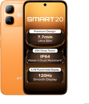 Infinix SMART 20 (Sunlike Orange, 128 GB)(4 GB RAM) product image