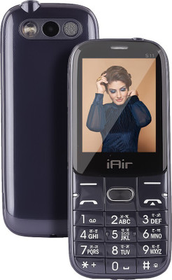 IAIR S11 Dual Sim Keypad Phone | 2800 mAH Battery & Big 2.4 Inch Display(Dark Blue)