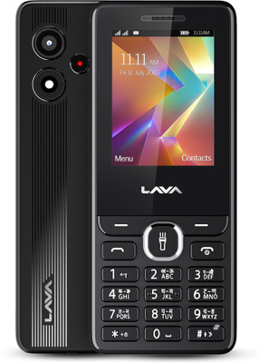 LAVA A2 Smart (2025) - 2.4inch Big Display | Built-in UPI Payments | 1200mAh Battery(Black)