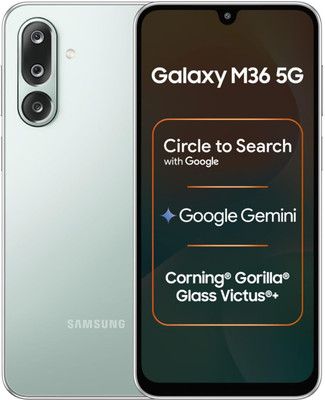 Samsung M36 5G (Serene Green / Light Green, 128 GB)(8 GB RAM)