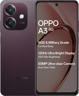 OPPO A3 5G (Nebula Red, 128 GB)(6 GB RAM)