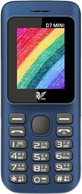 IAIR D7 Mini Dual Sim Keypad Phone | 1200 mAH Battery & Big 1.8 Inch Display(Dark Blue)