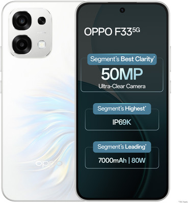 OPPO F33 5G (Pearl White, 128 GB)(6 GB RAM)