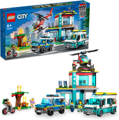 LEGO City Emergency Vehicles HQ (706 Blocks)(Multicolor)
