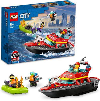 LEGO City Fire Rescue Boat (144 Blocks)(Multicolor)