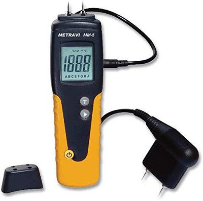 Metravi MM-5-Meter MM-5 Digital Moisture Meter for use on 150 varieties of Wood All-in-One Digital Moisture Measurer(10 mm)