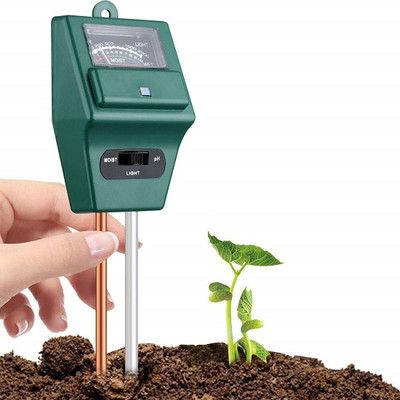 IGNITO ph meter soil tester 3 in 1 Soil Moisture Light Acidity Hydroponic Test Kit ph meter soil tester 3 in 1 Soil Moisture Light Acidity Hydroponic Test Kit Pinless Analog Moisture Measurer(0 mm)