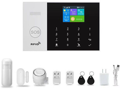 Elite WiFi GSM Touch Home Security Burglar Alarm System Kit with Mobile App All-in-One Digital Moisture Measurer(40 mm)