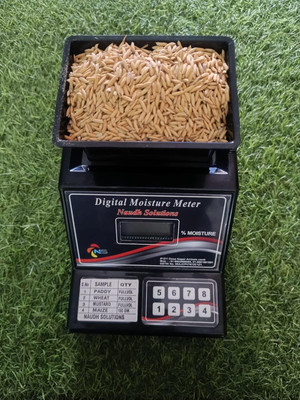 NAUDH Digital Paddy Moisture Meter | Agricultural Grain Testing Device Digital Paddy Moisture Meter | Agricultural Grain Testing Device All-in-One Digital Moisture Measurer(75 mm)