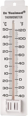 DR YONIMED Manual Room Temperature Thermometer -40 Deg C to 50 Deg. C Manual Room Thermometer For Indoor & Outdoor All-in-One Analog Moisture Measurer(10 mm)