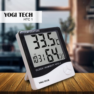 YOGI-TECH Digital Black, White Clock