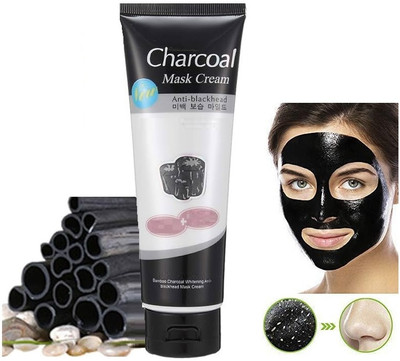Libline Charcoal Mask Cream for Anti- Blackhead, Brighten Skin(120 ml)