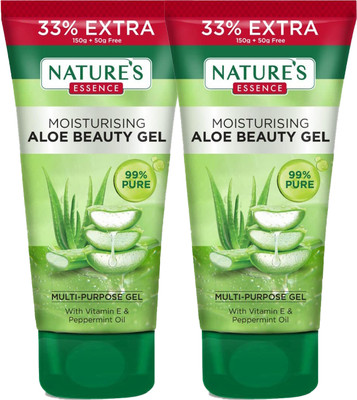 Nature's Essence MOISTURISING ALOE BEAUTY GEL 200GX2(140MRPX2)(400 g)