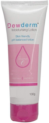RAASO Dewderm Moisturising Lotion 100 g | pH‑Balanced Hydration with Aloe, Vitamin E(100 g)