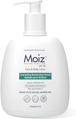Glosique Moiz LMF 48 Face & Body Lotion — 48H Long Lasting Hydration | 200 ml(200 ml)