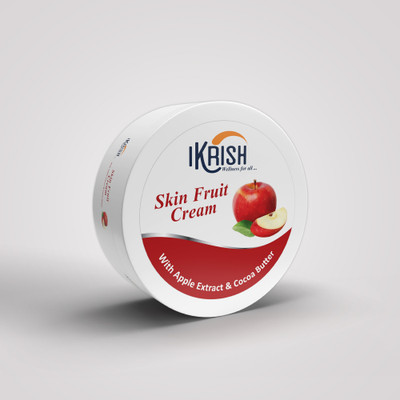 IKRISH Skin Fruit Cream Goodness of Apple extract & Cocoa butter, Paraben Free(200 ml)