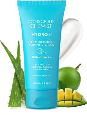 Conscious Chemist Hyaluronic Acid Moisturizer with Ceramides | Hydrates Dry Skin | Lightweight Gel(100 g)