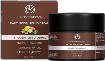 THE MAN COMPANY Daily Moisturising cream, Shea Butter & Vitamin E(50 g)