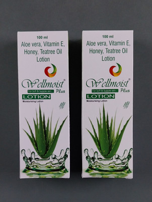 WELLMOIST Plus Lotion Pack of 2(200 ml)