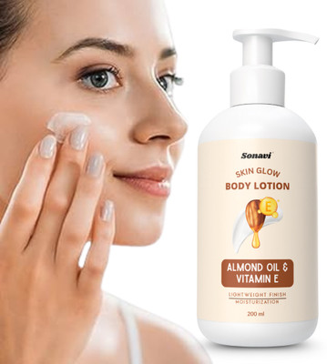 Sonavi Almond Extract Body Lotion | Smooth Texture | Daily Care for Skin(200 ml)
