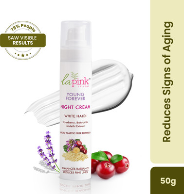 La Pink Young Forever Night Cream Reduces Fine Lines, Pigmentation, Dark Spots & Scars(50 g)