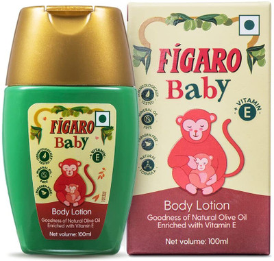 Figaro Baby Body Lotion Natural Olive Oil | Enriched with Vitamin E(100 ml)