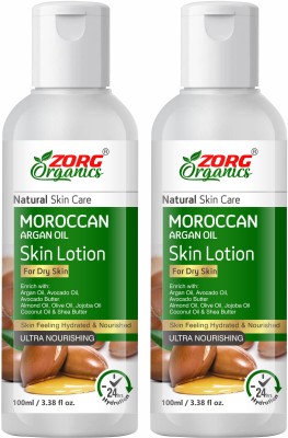 Zorg Organics Argan Oil Moisturiser Body Lotion for Women & Men(200 ml)