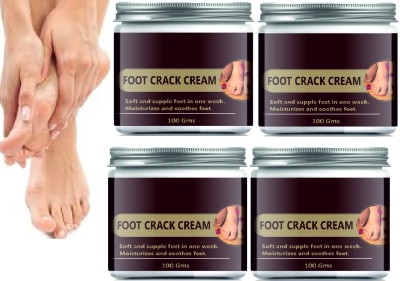 house of common Foot Crack Blaster Repair Cream Foot Cream for Dry & Cracked Feet (100g) Pack 4(400 g)