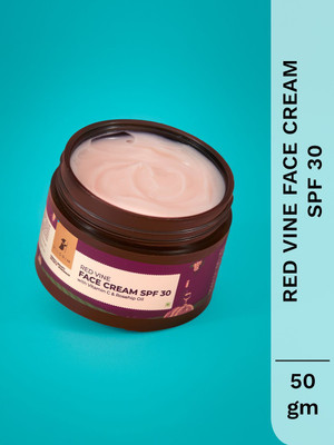 Pilgrim Red Vine Face Cream with SPF 30 for Anti-Aging & Sun Protection(50 g)