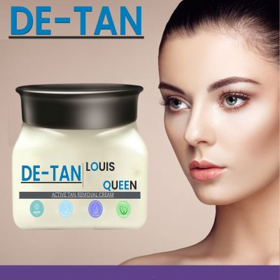 LOUIS QUEEN De-Tan Tan Removal Cream with Kojic, Arbutin & Milk for Radiant Skin, 500g AV03(500 g)