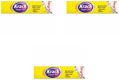 krack happy feet cre-@m pack of 3(45 g)