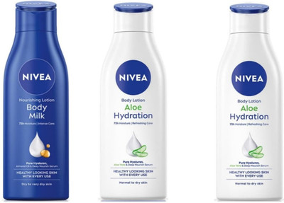 NIVEA 2 Aloe Hydration 75ml & 1 Bodymilk 75ml Lotion(225 ml)