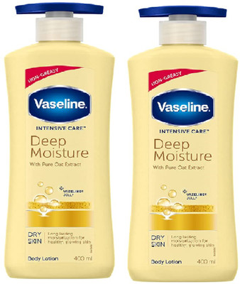 Vaseline DEEP MOISTURE BODY LOTION 400 ML, PK OF 2(800 ml)