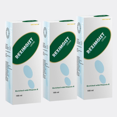 Reximoist Lotion (PACK OF 3) - Moisturizer for Men & Women | Enriched with Vitamin E(50 ml)