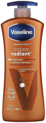 Vaseline Intensive Care Cocoa radiant Body Lotion , For Dry Skin(600 ml)