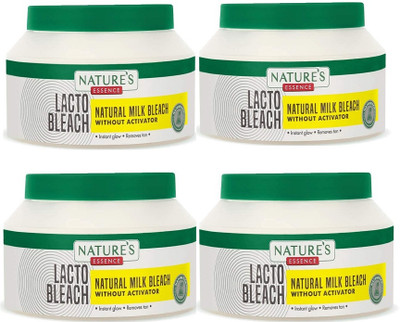 Nature's Essence LACTO BLEACH NATURAL MILK BLEACH WITHOUT ACTIVATOR 60G EACH(PACK OF 4)(240 g)